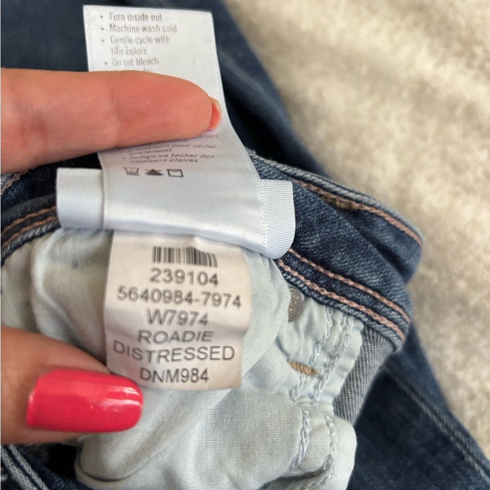 PAIGE Blue Flare Wide Leg Jeans Classic Denim - Picture 11 of 14